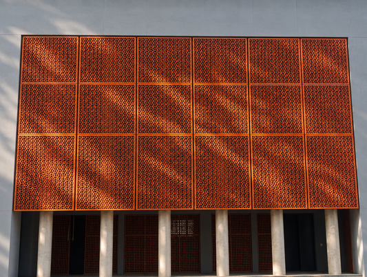 AES Canteen - Terracotta Facade system , Ahmedabad