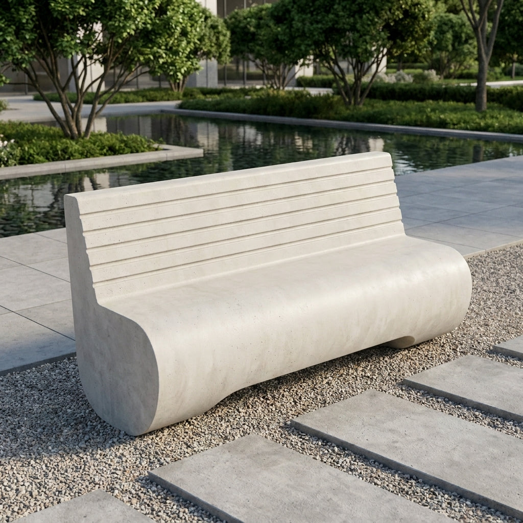 Concrete bench