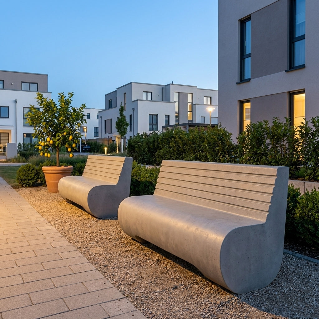 Concrete bench