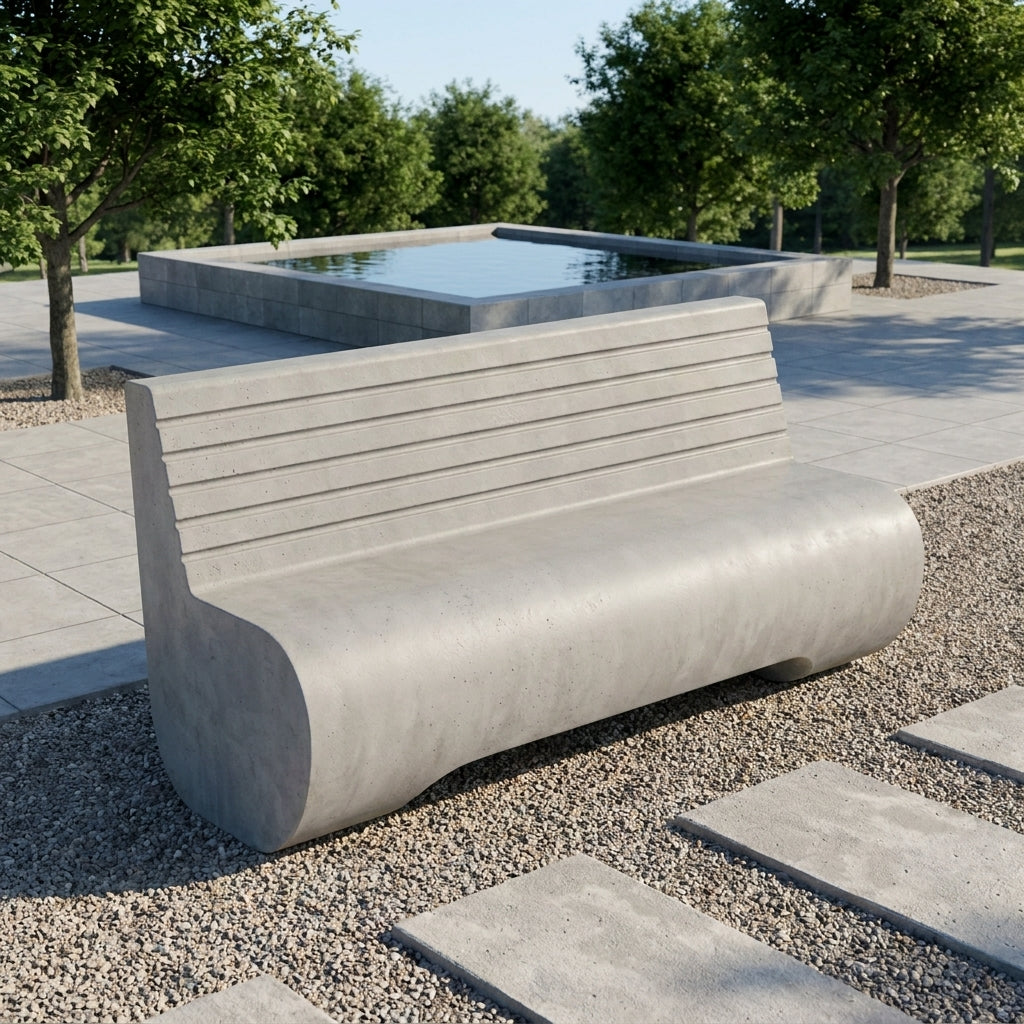 concrete bench