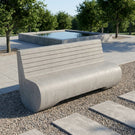 concrete bench