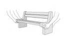 Concrete bench Installation